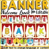 HOLLYWOOD MOVIE NIGHT CLASS DECOR: WELCOME BACK BANNER: EDITABLE