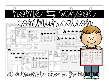 Preview of HOME ⇄ SCHOOL COMMUNICATION for PRESCHOOL, SPED or EARLY ELEMENTARY