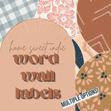 HOME SWEET INDIE || Modern Boho Word Wall Labels