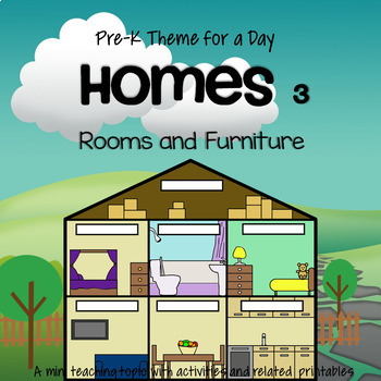 Preview of HOMES Rooms and Furniture Centers and Activities for Preschool and Pre-K