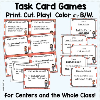 IRREGULAR PAST TENSE VERBS - Print and Play Games by Carla Hoff