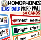 HOMOPHONES WORD WALL (ILLUSTRATED)