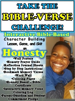 Preview of HONESTY BIBLE-VERSE CHALLENGE
