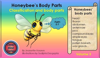 Preview of HONEY BEE FACTS: HONEYBEE'S BODY PARTS VOLUME 3