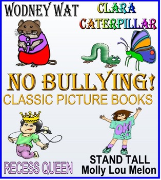 Preview of HOOWAY FOR WODNEY WAT plus 3 more classic NO-BULLYING PICTURE BOOKS