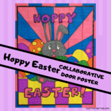 HOPPY EASTER Bunny Collaborative Group Poster -Spring Door
