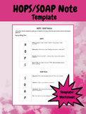 HOPS/SOAP Note Template/Worksheet for Injury Evaluation