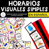 HORARIOS VISUALES SIMPLES EN ESPAÑOL (Spanish Visual Schedules)