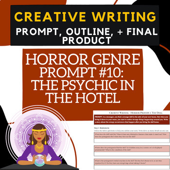 Preview of HORROR #10: PSYCHIC IN THE HOTEL -Creative Writing- brainstorming/Final product