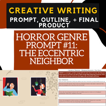 Preview of HORROR #11:ECCENTRIC NEIGHBOR -Creative Writing- brainstorming/Final product