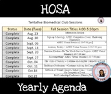HOSA Meeting Yearly Agenda EDITABLE