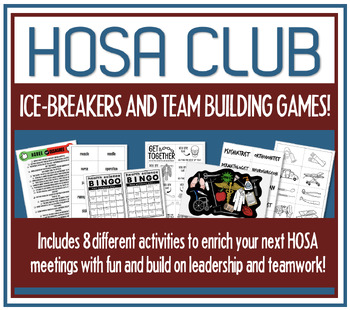 Preview of HOSA Meeting Games/Ice-Breakers/Team Building Activities
