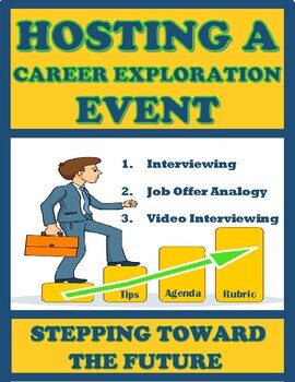 Preview of REAL WORLD LIFE SKILLS HOSTING A CAREER EXPLORATION EVENT/Resume/Interviewing