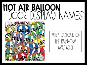 Preview of HOT AIR BALLOON DOOR NAMES