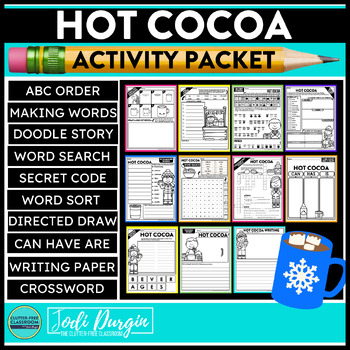 HOT COCOA ACTIVITY PACKET early finisher activities worksheets hot ...