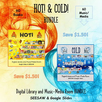 Preview of HOT! & COLD! Digital Library/Music-Media Room BUNDLE
