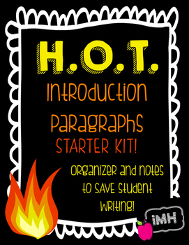 Preview of HOT Introduction Paragraph Notes and Graphic Organizers