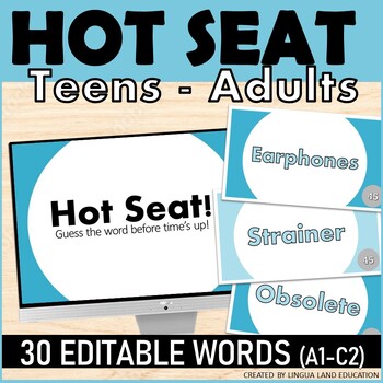 The Hot Seat Game - Editable Template for Vocabulary Review!