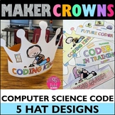 Hour of Code Activities Crowns Computer Coding Hats Colori