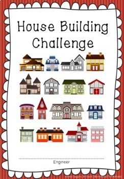 Preview of HOUSE BUILDING CHALLENGE BOOKLET  | 3 Little Pigs STEM | FAIRY TALE STEAM