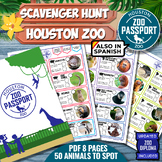 HOUSTON ZOO Game Zoo Passport PDF Texas BILINGUAL - Zoo Di