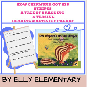 Preview of HOW CHIPMUNK GOT HIS STRIPES: READING LESSONS & ACTIVITIES (JOURNEYS)