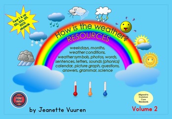 Preview of WEATHER: HOW IS THE WEATHER? RESOURCES VOLUME 2 by JEANETTE VUUREN