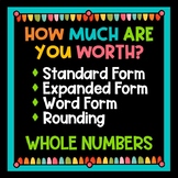 Place Value Activities - Standard Form, Expanded Form, Wor