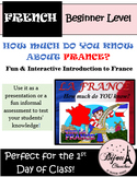 HOW MUCH DO YOU KNOW ABOUT FRANCE? Perfect Activity for 1s