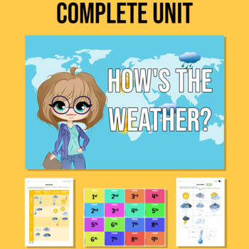 Preview of HOW'S THE WEATHER?: a complete unit to work on the date and the weather!