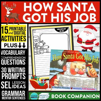 Preview of HOW SANTA GOT HIS JOB activities READING COMPREHENSION - Book Companion