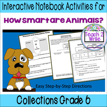 Preview of HOW SMART ARE ANIMALS? Printable Interactive Notebook Collection 2 Gr. 6