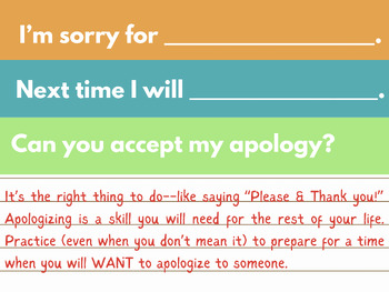 Preview of HOW TO APOLOGIZE/SAYING SORRY (BIST MODEL)