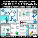 HOW TO BUILD A SNOWMAN - Write Cut Glue - Sequence Story -