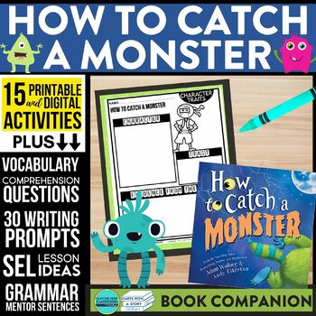 Preview of HOW TO CATCH A MONSTER activities READING COMPREHENSION - Book Companion