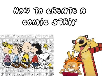 Preview of HOW TO CREATE A COMIC STRIP POWER POINT