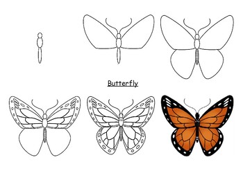 Preview of HOW TO DRAW INSECTS IN 6 EASY STEPS - 2 FREE SAMPLES (PDF)