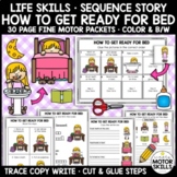 HOW TO GET READY FOR BED - Write Cut Glue - Sequence Story
