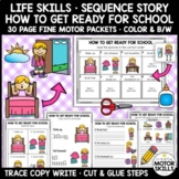 HOW TO GET READY FOR SCHOOL - Write Cut Glue - Sequence St