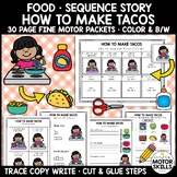 HOW TO MAKE TACOS - Write Cut Glue - Sequence Story - Food