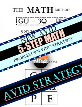 Preview of HOW TO STRATEGICALLY TEACH SOLVING MATH WORD PROBLEMS: NEW AVID METHOD