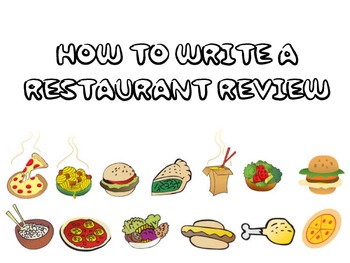 Preview of HOW TO WRITE A RESTAURANT REVIEW POWER POINT