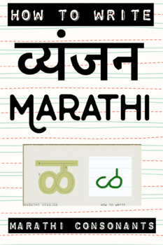 Preview of HOW TO WRITE Marathi Consonants | मराठी व्यंजन