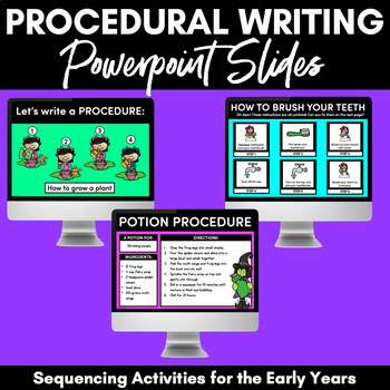 Preview of HOW TO WRITE PROCEDURES | Procedural Writing Slides