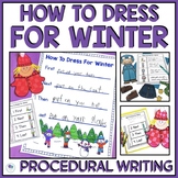 Winter Writing Templates Procedural Writing 1st Grade How 