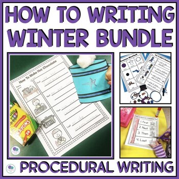 Preview of Winter How To Writing Prompts Procedural Writing Activities For 1st Grade