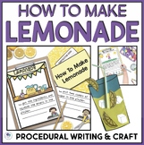 How To Make Lemonade Procedural Writing Template & Lemonad