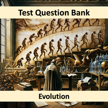 Preview of HS Biology - Evolution TQB NO-PREP Google Forms™ 100Qs Test
