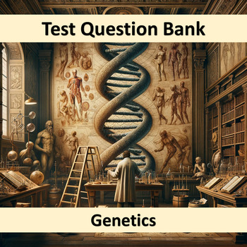 Preview of HS Biology - Genetics TQB NO-PREP Google Forms™ 100Qs Test