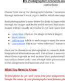 HS Photographer Research and Analysis Instructions